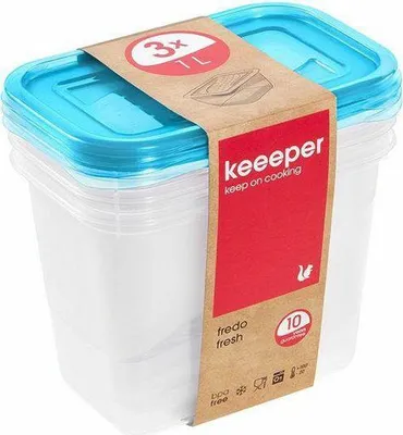 Obrázok produktu pre Keeeper Fredo Fresh 3X1L Sada Nádob 3067...