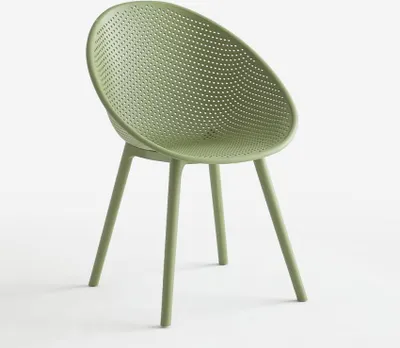 Immagine prodotto di Sedia moderna per sala da pranzo, giardino, cucina, area esterna Arielle - Verde scuro