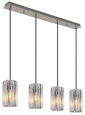 Produktbild von LED Pendelleuchte, Metall, Nickel-matt, L 80 cm