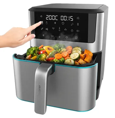 Heißluftfritteuse 8 L, 1800 W, Touch, 10 Programme, 30–200 °C