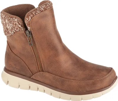 Image de Skechers Synergy - Lovely Collab  Enkellaarsjes Plat - Cognac - Maat 40