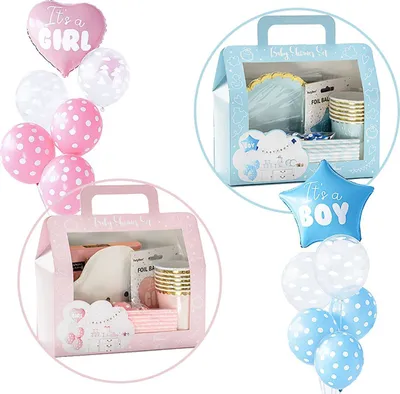 Produktbild von Babyparty Deko Set Babyshower 49-tlg. Party-Zubehör, Geschlecht:Mädchen