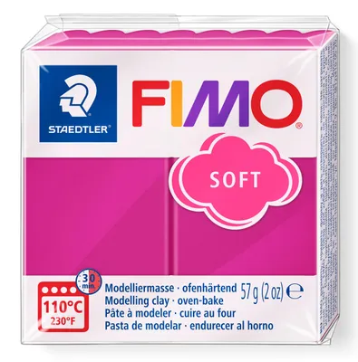 Zdjęcie produktu dla FIMO, modelina, modelina malinowa miękka normalna