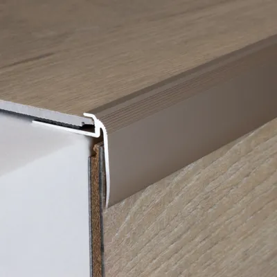 Produktbild von PROVISTON | Einfass- & Abschlussprofil | Aluminium | 31 x 5 x 1000 mm | Bronze Hell | Einschubprofil | Abschlussleiste | Bodenprofil