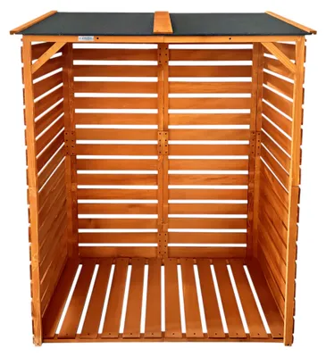 Produktbild von Lendo Online Kaminholzunterstand 118x59x158 cm Braun Fichtenholz