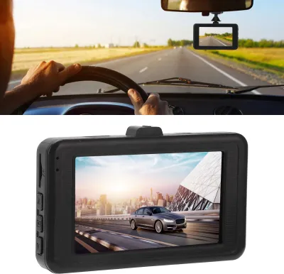 Produktbild von 3-Zoll-LCD-Auto-Armaturenbrett-Kamera, Bewegungserkennung, 120° Weitwinkel, USB-Aufladung, HD-DVR-Videorecorder für Auto