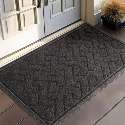 Immagine prodotto di Tappetino antiscivolo, assorbente, per interni ed esterni, dimensioni 80 x 120 cm, colore grigio