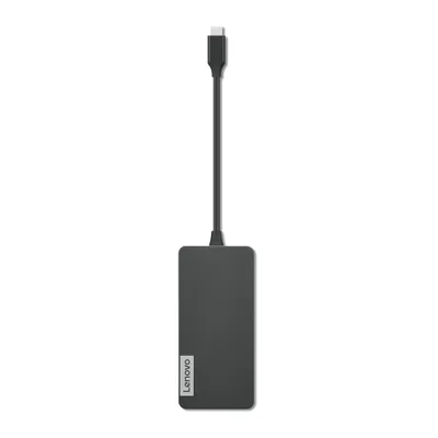 Image de Station d'accueil/réplicateur de ports pour ordinateur portable Lenovo GX90T77924, USB 3.2 Gen 1 (3.1 Gen 1) Type-C, gris
