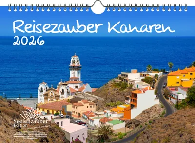Produktbild von Reisezauber Kanaren DIN A4 Kalender für 2026 Urlaub Strand Spanien - Seelenzauber