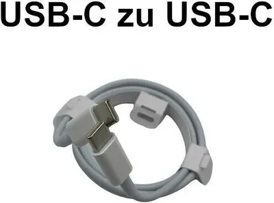 Immagine prodotto di Cavo di ricarica e dati da USB-C a USB-C 1m bianco Cavo di ricarica rapida PD per Apple, Samsung, LG, Sony, Huawei,