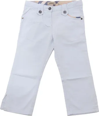 Produktbild von 0706AD pantaloni bimba GIRL BURBERRY light blue denim jeans kids