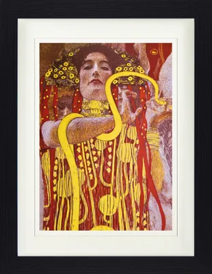 Produktbild von Gustav Klimt Gerahmtes Bild Mit Edlem Passepartout | Wand-Bilder | Im Bilderrahmen - Hygieia, Detail Aus Der Medizin, 1900-1907 (40 x 30 cm)