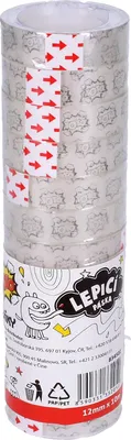 Immagine prodotto di Nastro Adesivo 12mm X 10m Trasparente / 12 Pz.