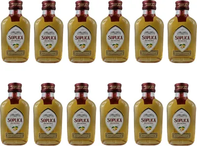 Produktbild von Soplica Pigwowa Polnischer Likör 28% Vol. 12er Set (12 x 100ml) Quittenlikör