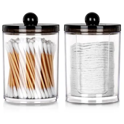 Immagine prodotto di 2x organizer da bagno per Cotone fioc e dischetti cosmetici igienici