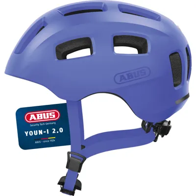 Casque Vélo ABUS Youn-I 2.0 Avec Feu Arrière LED - Pour Enfants, Ados Et Adultes, Taille S, Beige - Réglable Et Respirant
