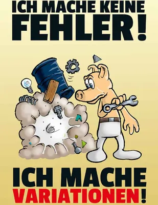 Produktbild von vianmo Holzschild 30x20 cm keine Fehler mache VariationenScchild Spruch Zitat