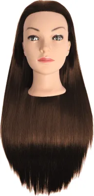 Produktbild von Efalock Übungskopf Lexa Synthetik-Haar braun 60 cm