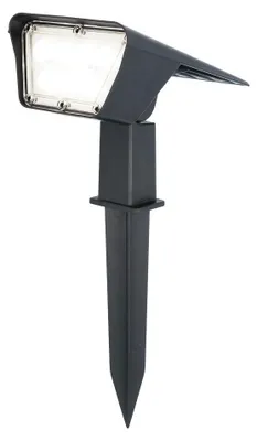 Produktbild von hoftronic Solar Gartenstrahler 2W 300lm 6000K Schwarz IP65 Schwenkbar
