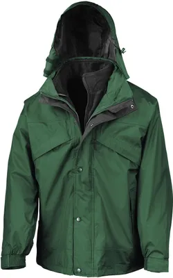 Produktbild von Result R68X | 3-in-1 Zip & Clip Jacket - Farbe: Bottle - Größe: XS