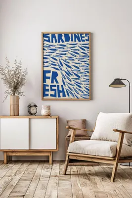 Productafbeelding van Wallity, Lmnmdl12, Decoratief schilderij met lijst, Meerdere kleuren, Hout, 33 x 48 cm