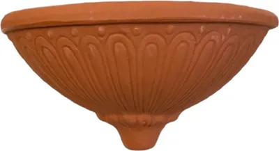 Produktbild von GARDEN ITALIA POTS Pannier Wandvase (Korb) aus Harz CM. 53 x 24 H 31 aus TERRAKOTTA-Farbharz, leicht und robust, 53X24