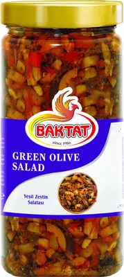 Produktbild von 12x BAKTAT 270g - grüner Oliven Salat - Yeşil Zeytin Salatası