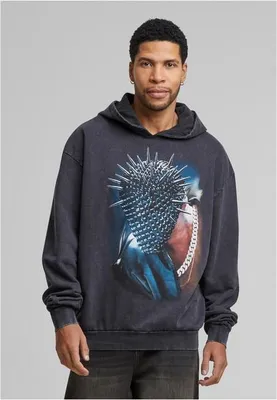 Produktbild von MT1975 - Thorned Mask Oversize Hoody black acid washed XXL