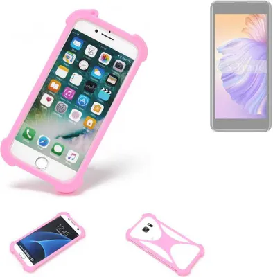 Produktbild von K-S-Trade Handy Hülle kompatibel mit Phonemax Q9 mini Schutz Hülle Bumper Silikon Schutz Hülle Cover Case Silikoncase Silikonbumper TPU Softcase