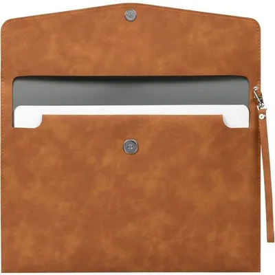 Immagine prodotto di Borsa portadocumenti impermeabile A4 in pelle marrone con manico