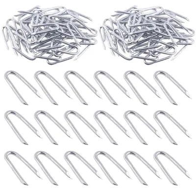Produktbild von Stahldraht-Heftklammern U-förmig 4 mm x 40 mm 200 Stück für Zäune und Drahtgeflecht