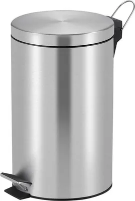 Image de Poubelle à pédale 12 litres - inox mat