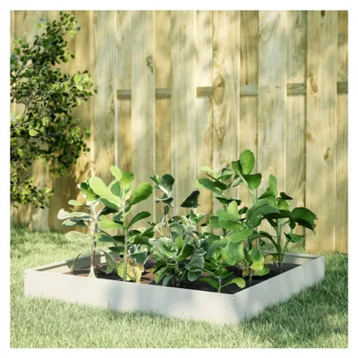 Produktbild von Hochbeet Weiß 100x100x26cm aus Stahl