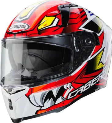 Produktbild von Caberg Integralhelm Avalon Giga Weiß/Rot/Gelb-S