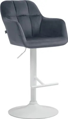 Immagine prodotto di Sgabello da bar - sedia in velluto - massimo comfort di seduta e altezza regolabile da 97-118 cm