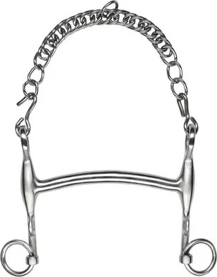 Produktbild von FEELING Kandarengebiß aus satiniertem Edelstahl, Größe:Mundstück 135 mm Mundstückstärke 13 mm