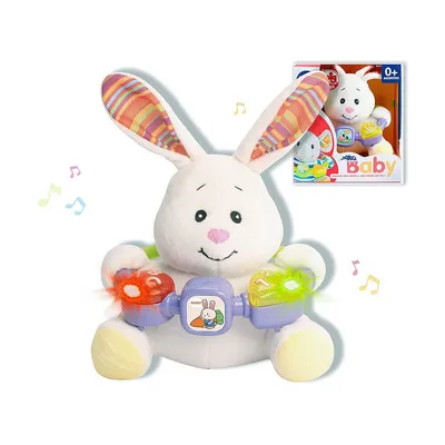 Obrázek produktu pro Interaktivní dětská hračka s funkcemi a světly 20 cm - Králík