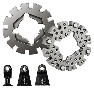 Productafbeelding van 2 stuks zaagbladadapters, universele multitool-adapter voor oscillerende zaagbladen