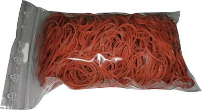 Produktbild von 100 g Gummiringe rot 25 mm Ø 1,2 x 1,2 mm breit