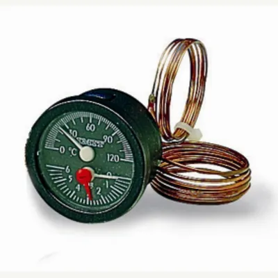 Produktbild von Thermo-Manometer Ø 52 mm, 0-6 bar, 0...+120 °C