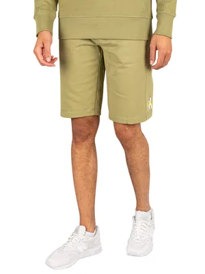 Produktbild von Calvin Klein Jeans Herren Sweat-Shorts mit Monogramm-Logo, Grün S
