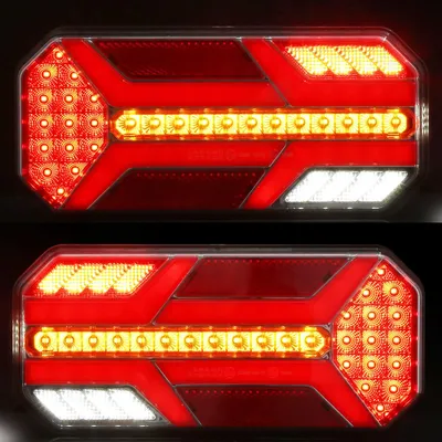 Image de Feux arrière LED pour remorques, 12V/24V, avec 7 fonctions