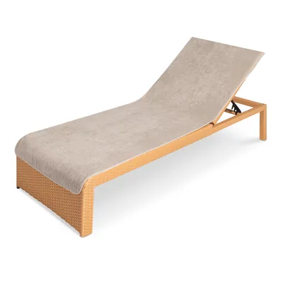 Produktbild von JEMIDI Frottee Schonbezug für Gartenliege Strandliege 75x200cm - Liegenauflage mit Kapuzenüberschlag waschmaschinenfest - versch. Farben