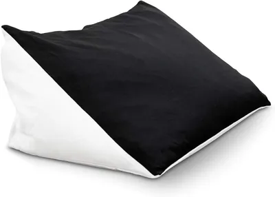 Produktbild von Smoothy Lesekissen Bookworm mit Mikroperlen – Ergonomisches Keilkissen für Bett & Sofa, waschbarer Bezug, ideale Rückenstütze, 60x40x30cm