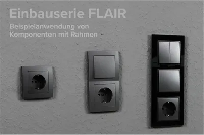 Zdjęcie produktu dla Zestaw gniazd McPower Flair "Beginner 2S", 3-częściowy, antracytowy, matowy