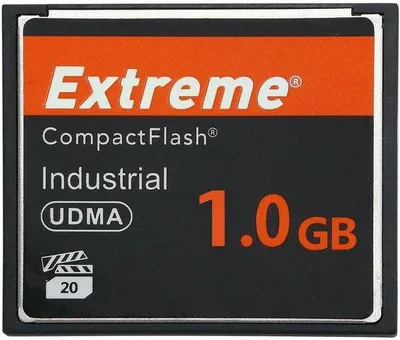 Zdjęcie produktu dla Karta pamięci Compact Flash, 1 GB - prędkość 16x - prędkość odczytu 35 MB/s - do aparatów cyfrowych i kamer wideo - Plug and Play