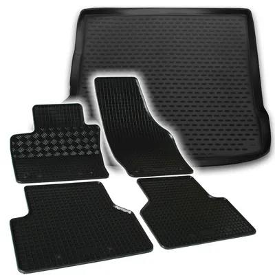 Produktbild von Gummi Kofferraumwanne + Fußmatten Set für Audi Q3 8U, Bj. 10/2011-