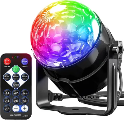 Image de Projecteur De Décoration Discoteque, Globe Disco Rotatif, Projecteur Laser, Projecteur Led Rgb + Télécommande