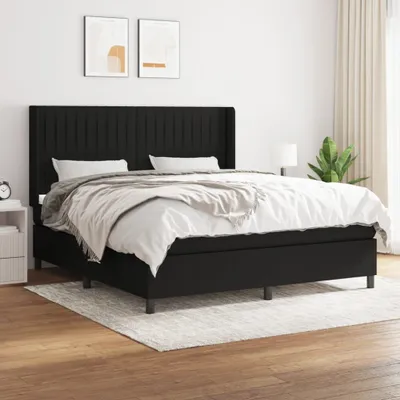 Produktbild von Maison Exclusive - Boxspringbett mit Matratze Schwarz 180x200 cm Stoff
