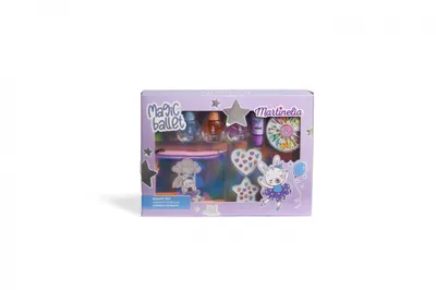 Immagine prodotto di Martinelia Magic Ballet 3x Smalto + Lucidalabbra + Adesivi per unghie + Borsa cosmetica